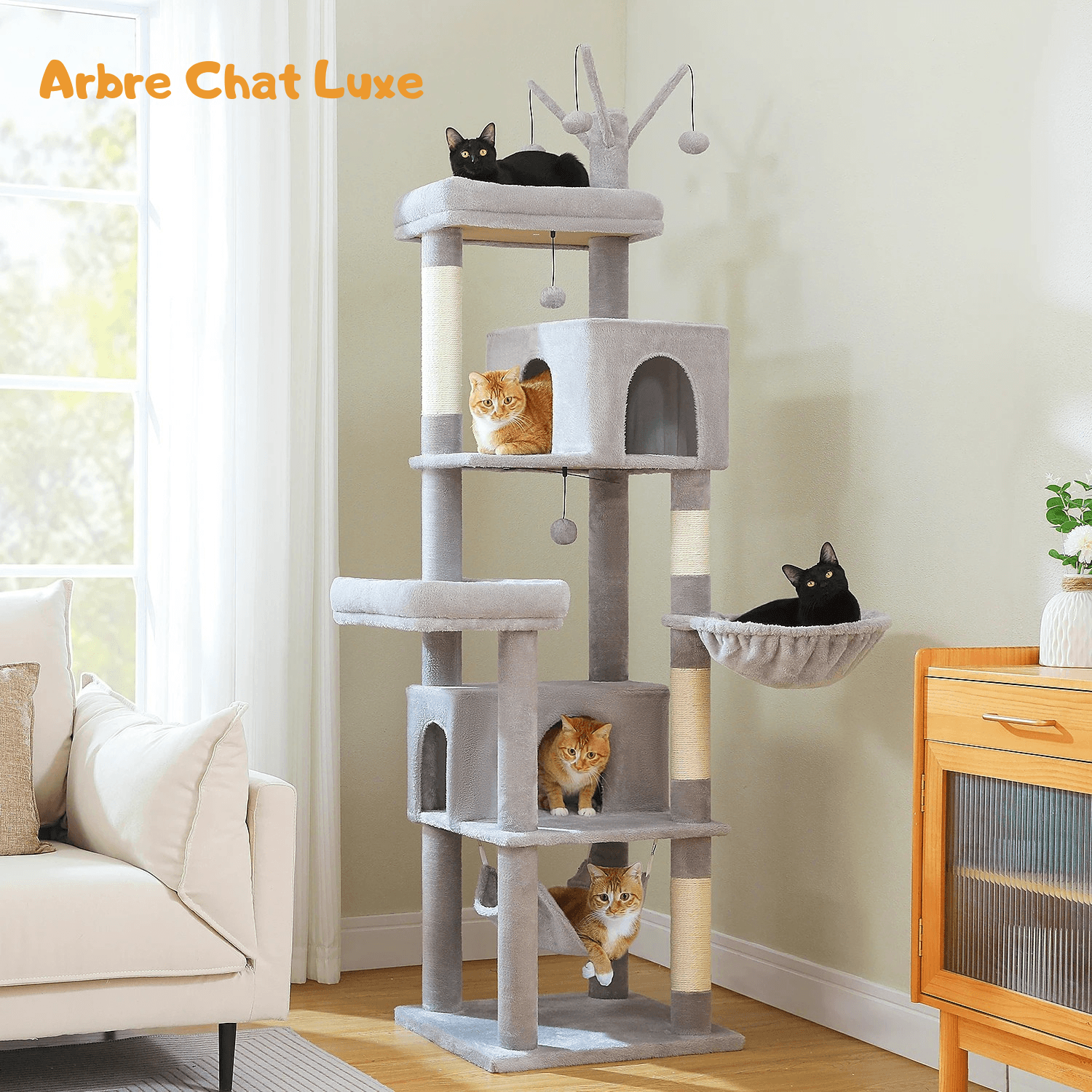 EMPIRE™ — Arbre à Chat XXL Signature Multi-Niveaux