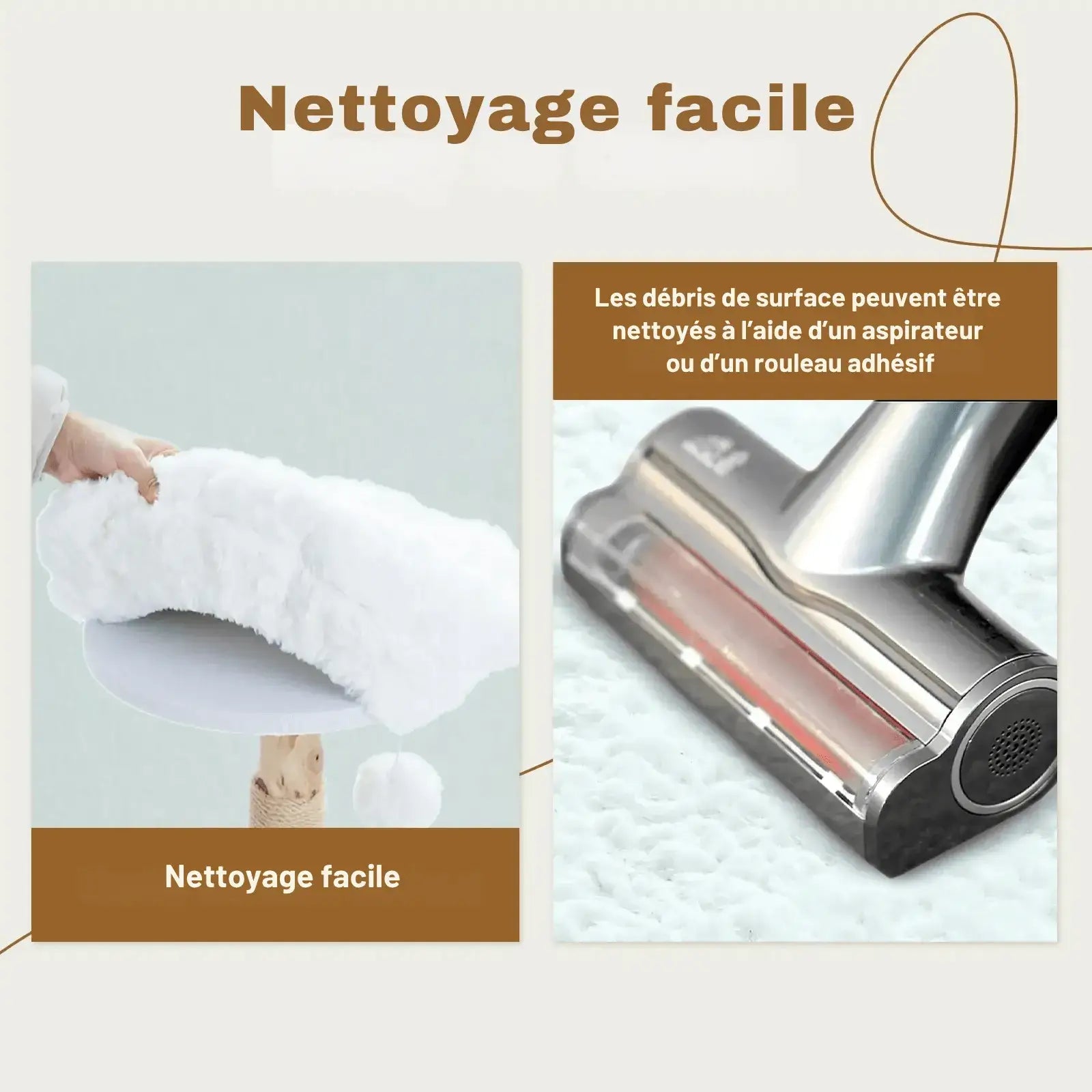 CORTEX™ — Arbre à Chat en Bois Naturel avec Plateformes Fleur & Griffoir Sisal
