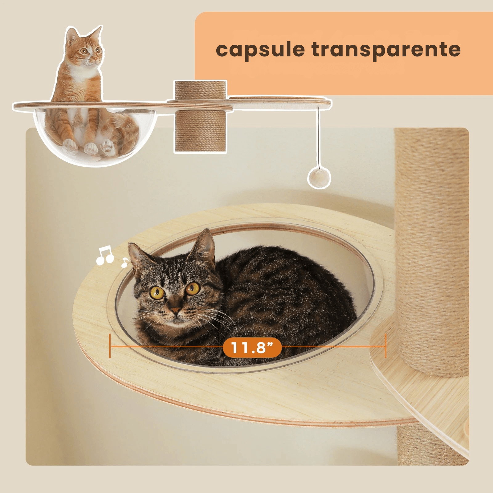 arbre a chat mural