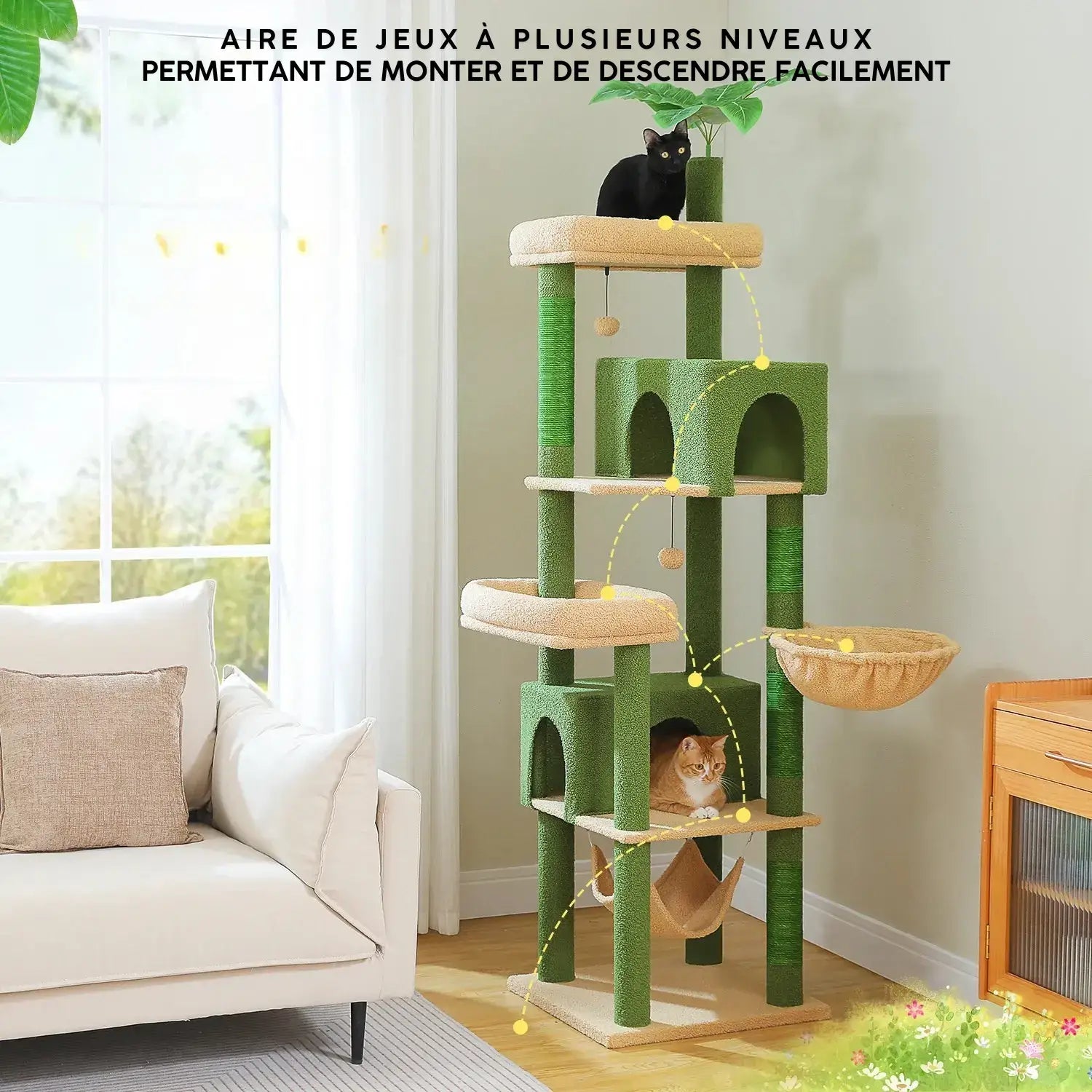 EMPIRE™ — Arbre à Chat XXL Signature Multi-Niveaux
