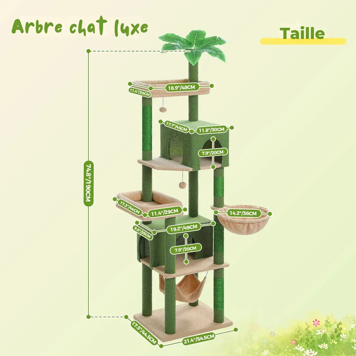 EMPIRE™ — Arbre à Chat XXL Signature Multi-Niveaux