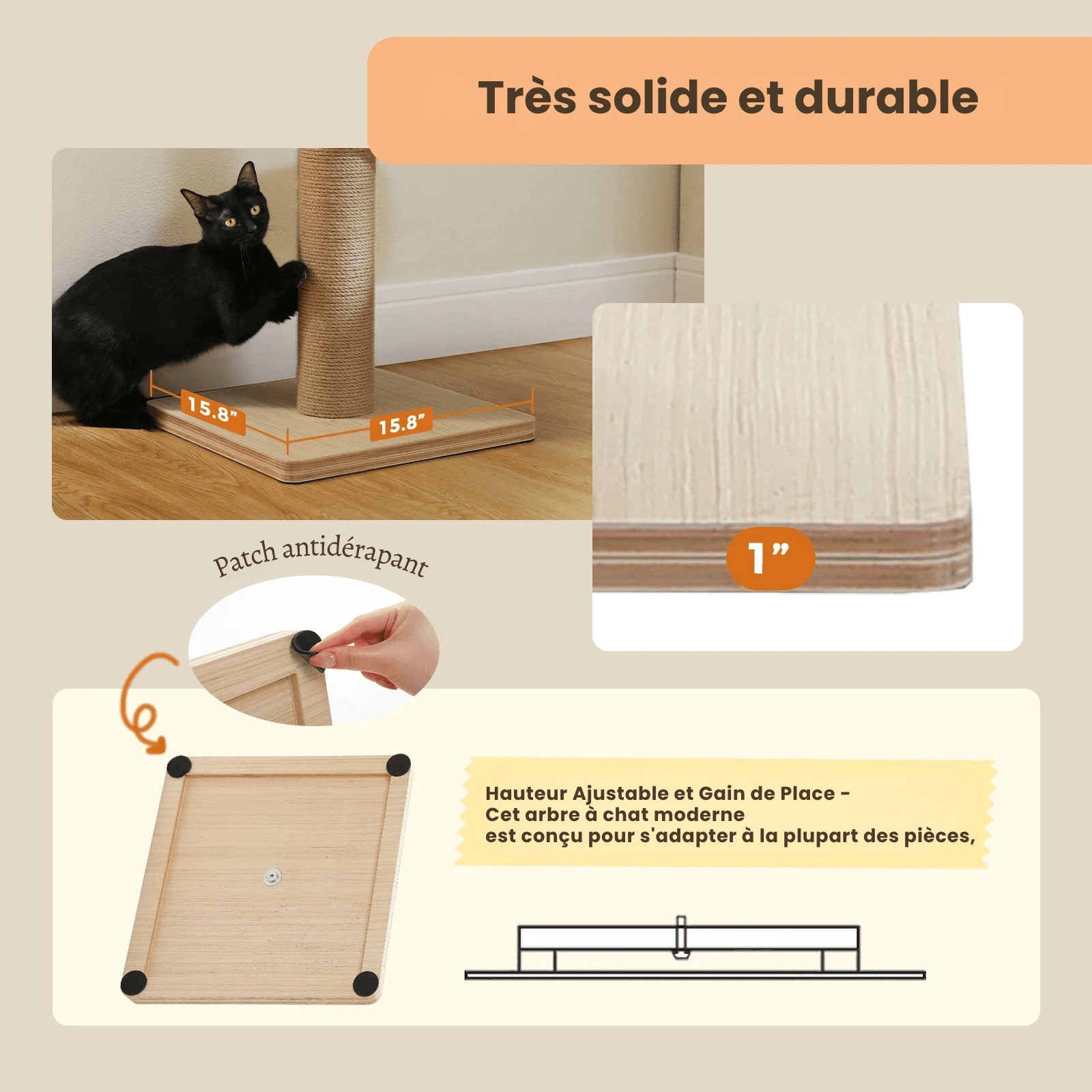 arbre a chat mural