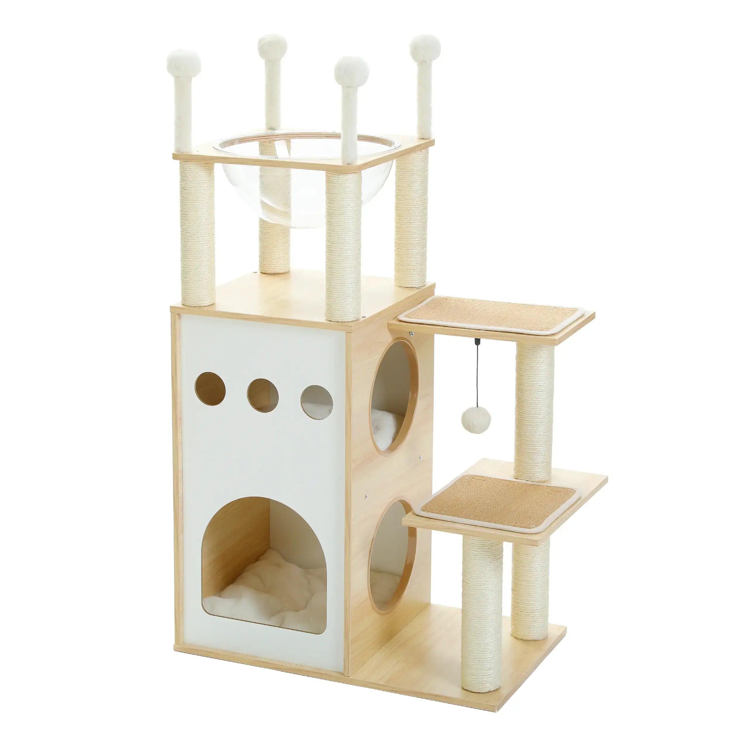 arbre a chat beige