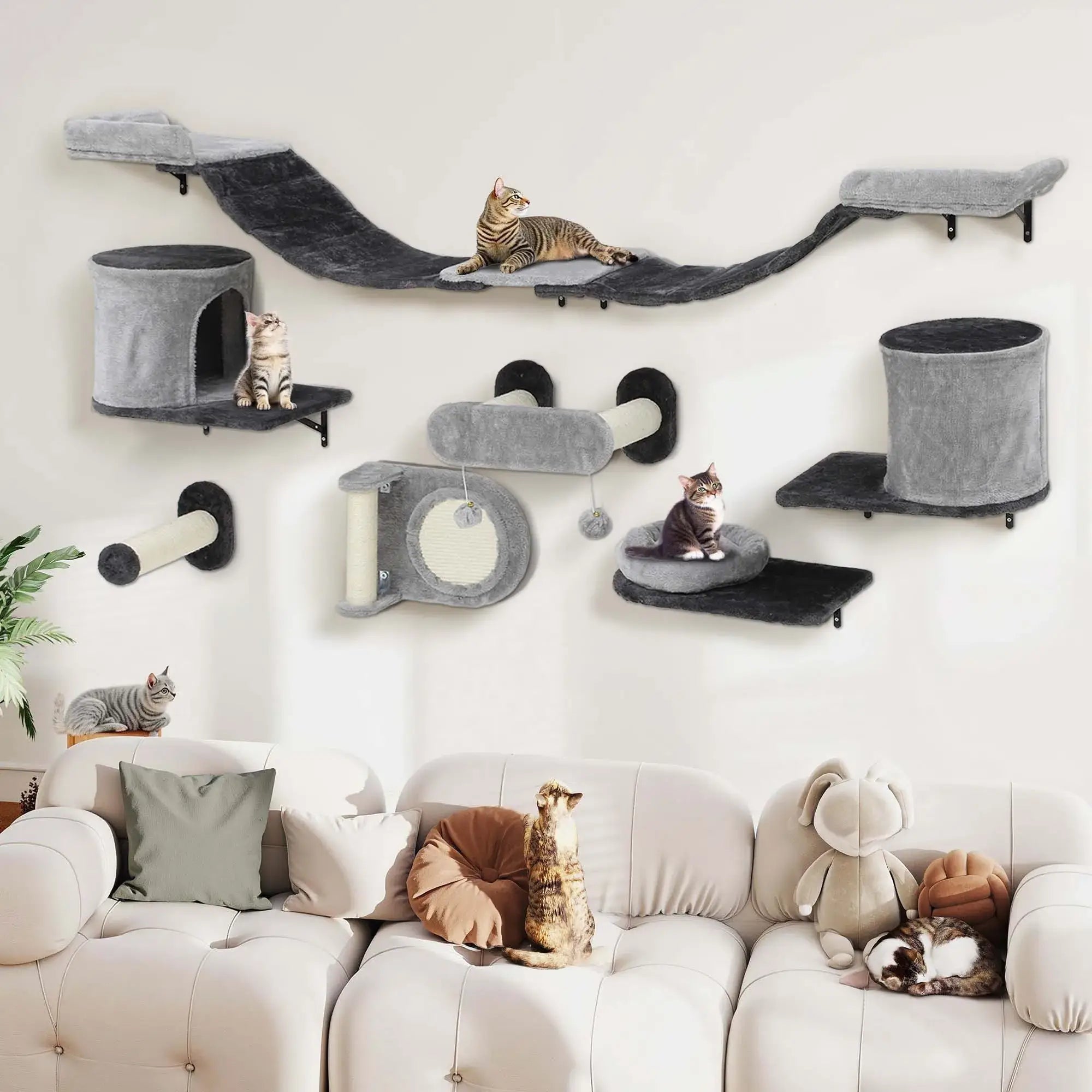OASIS™ – Parcours Mural Chat Confort & Repos | Modules Muraux Design Premium