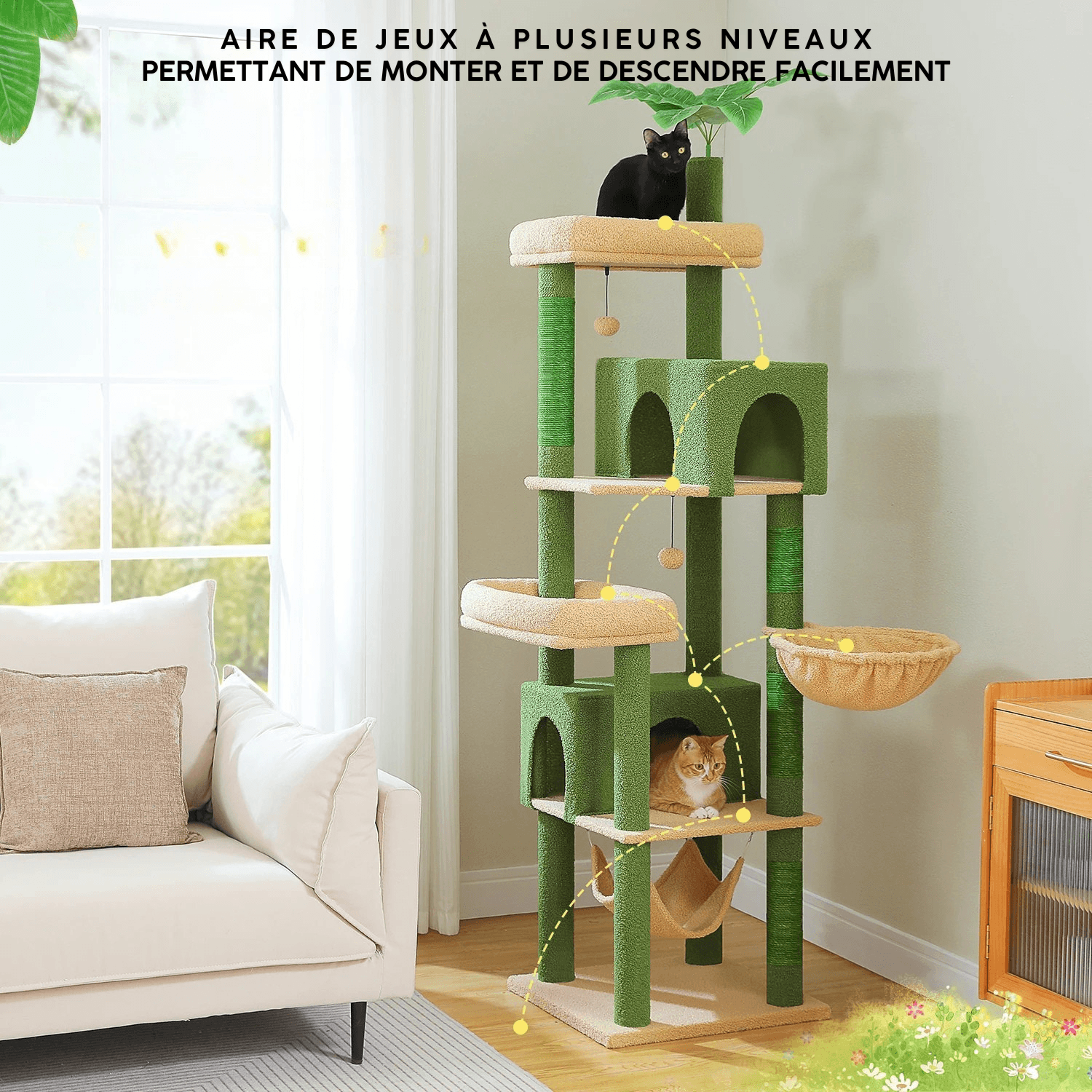 EMPIRE™ — Arbre à Chat XXL Signature Multi-Niveaux